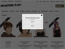Tablet Screenshot of crazyshop.no